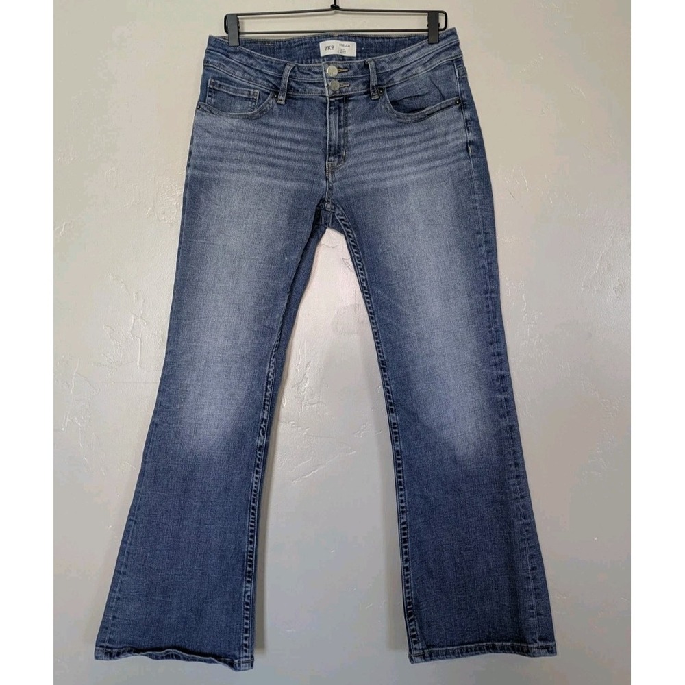 BKE Stella Jeans Women 31x29.5 Blue Low Rise Slim Fit Bootcut Medium Wash